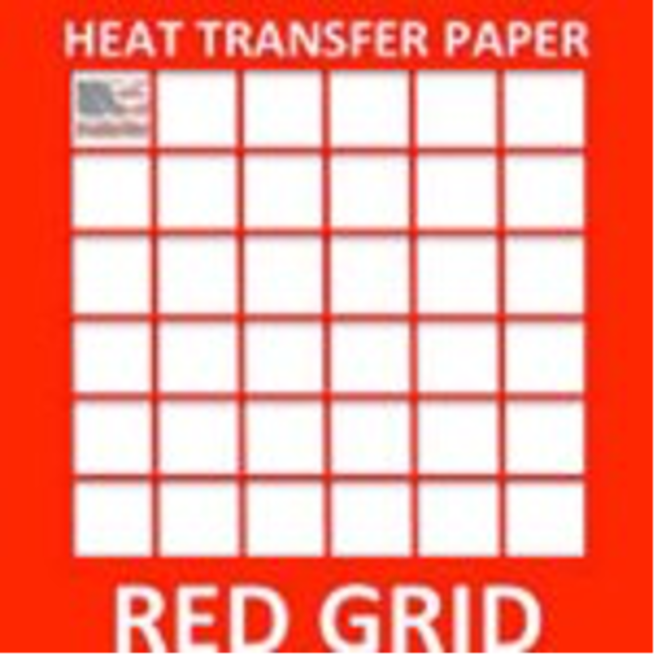 Ink Jet HEAT TRANSFER PAPER RED GRID for Light T-Shirts 50 Sh 8.5"X11"